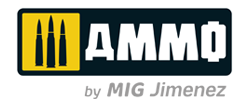 le logo de AMMO by Mig Jimenez