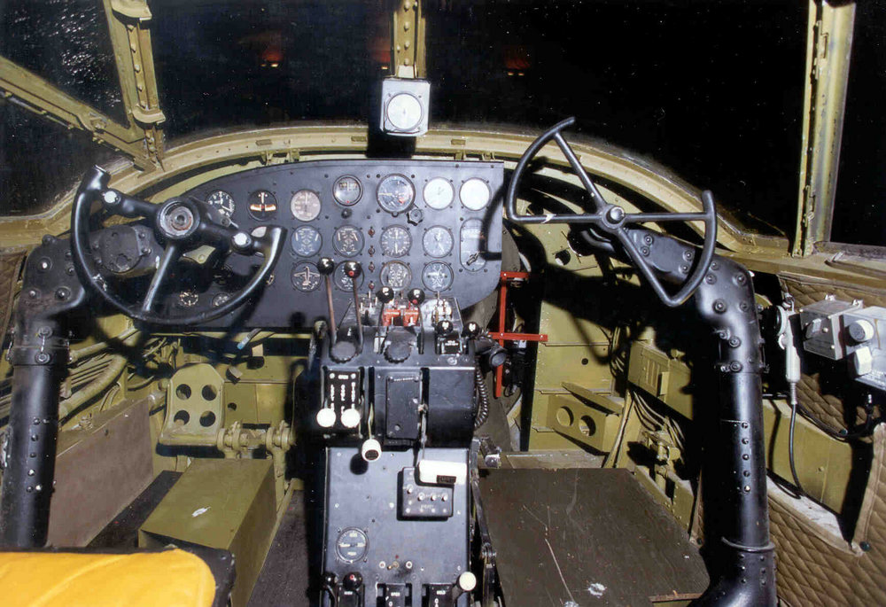 le cockpit d'un Martin B-26G Marauder