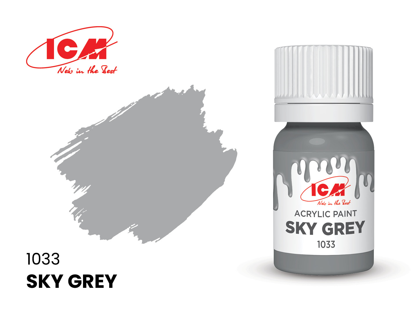 le pot de peinture de 12ml 1033 Sky Grey