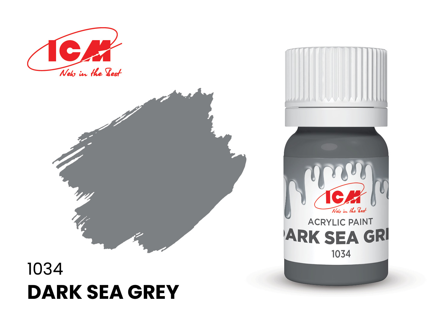 le pot de peinture de 12ml 1034 Dark Sea Grey