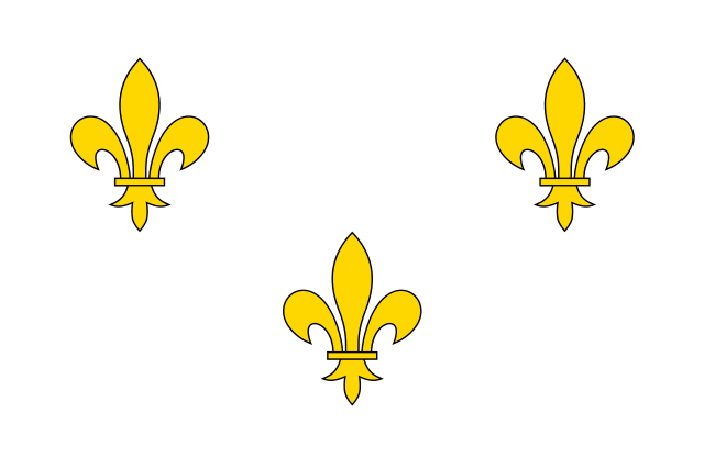 Exemple de drapeau royaliste utilisé pendant la Révolution