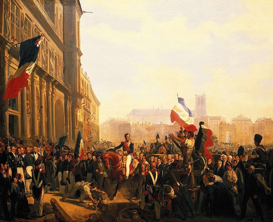 L'avènement de Louis-Philippe Ier, devant l'hôtel de ville de Paris, le 31 juillet 1830