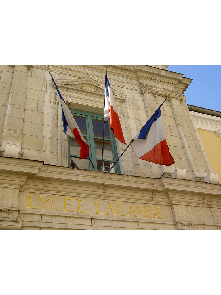 Façade du lycée Lalande à Bourg-en-Bresse