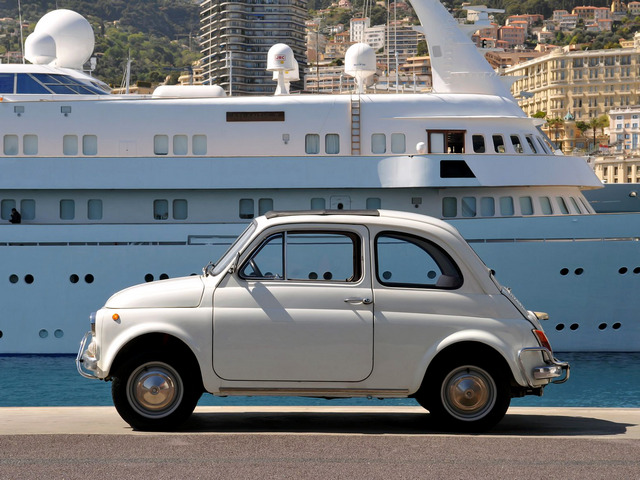 une Fiat Abarth 595 (110) 1965–1971 vue de profil gauche