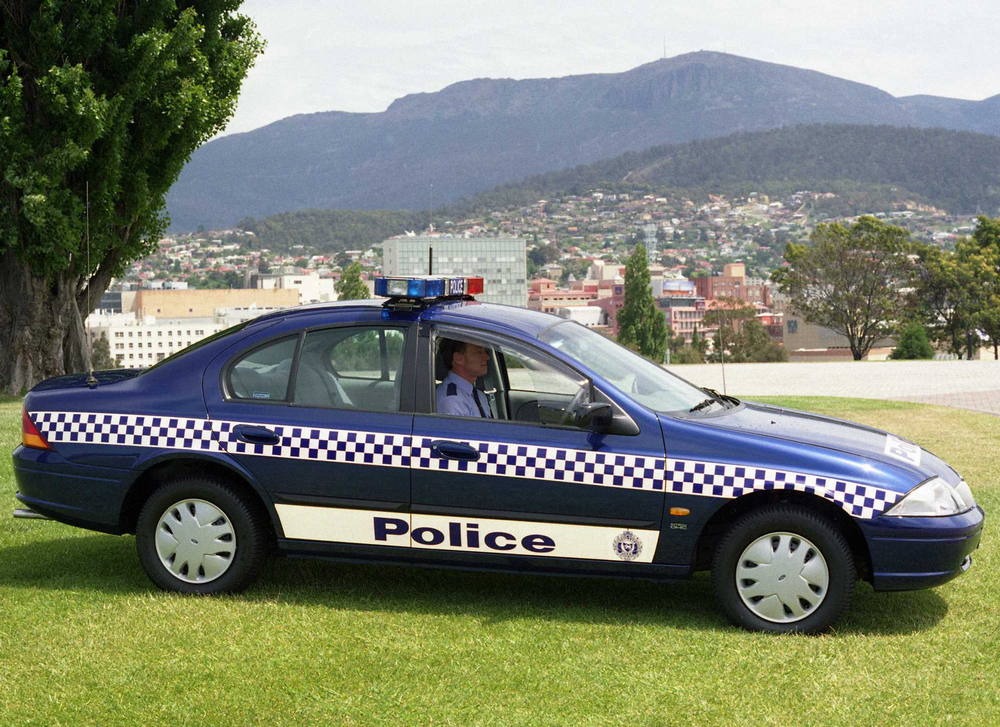 une Ford Falcon Forte Police AU-spec (AU) 1998–2000