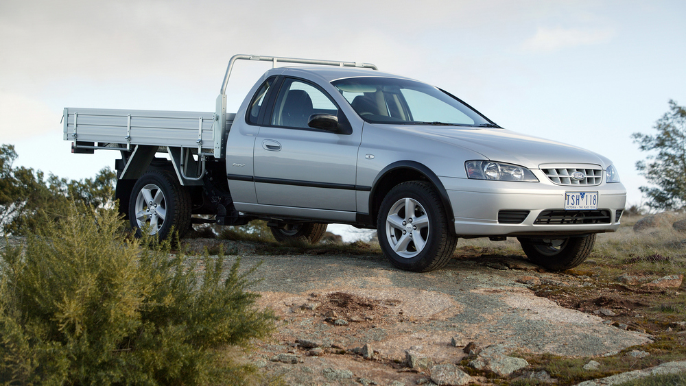 une Ford Falcon Ute RTV Cab chassis AU-spec (BF.I) 2005–2006