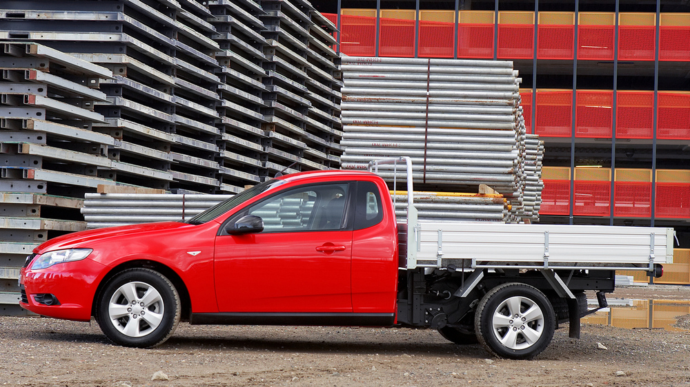 une Ford Falcon Ute Cab Chassis AU-spec (FG) 2008–2011