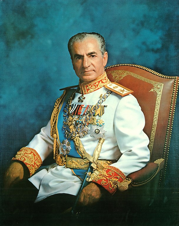 le portrait de Mohammad Reza Pahlavi
