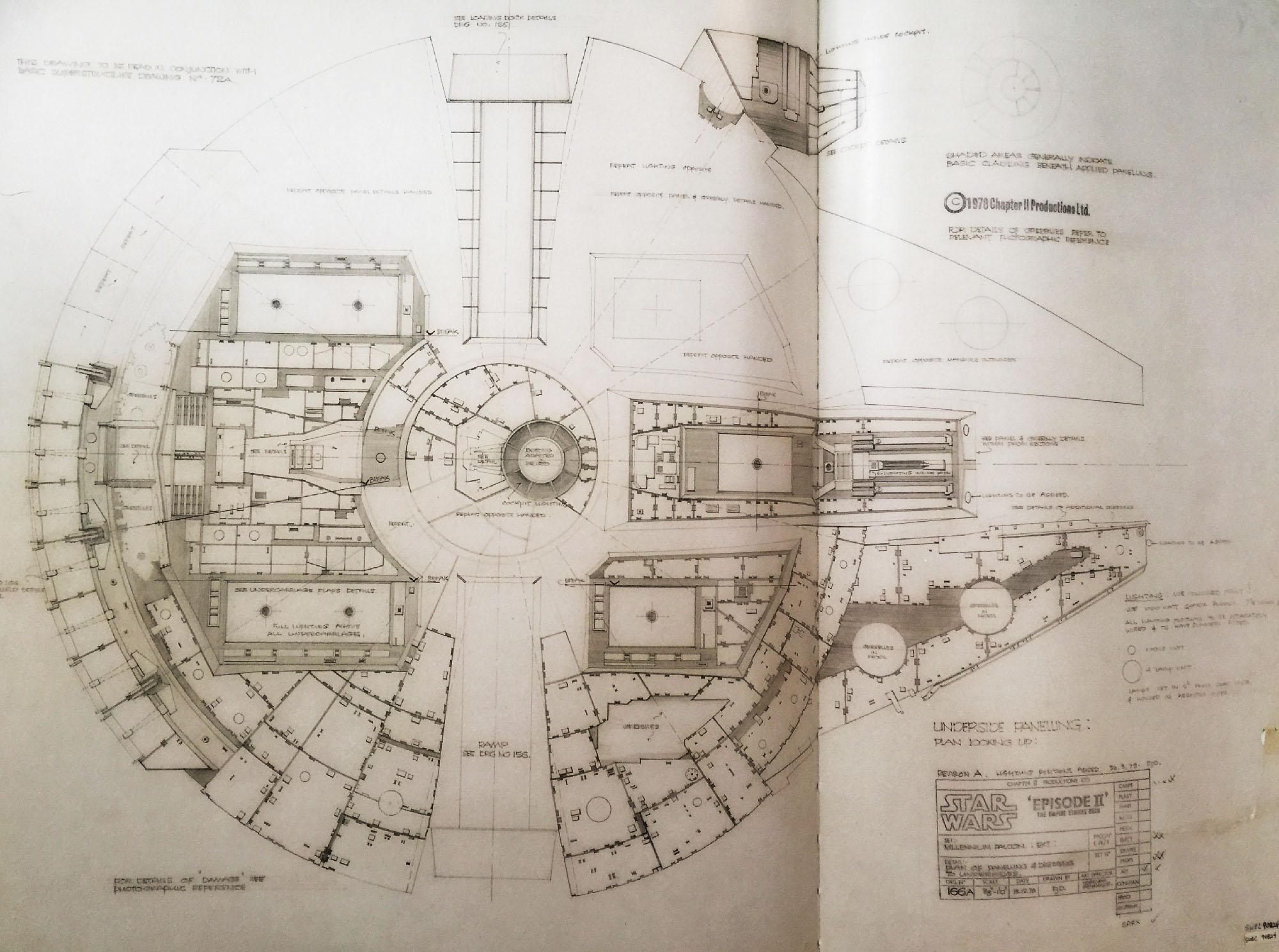 le plan du Faucon Millenium