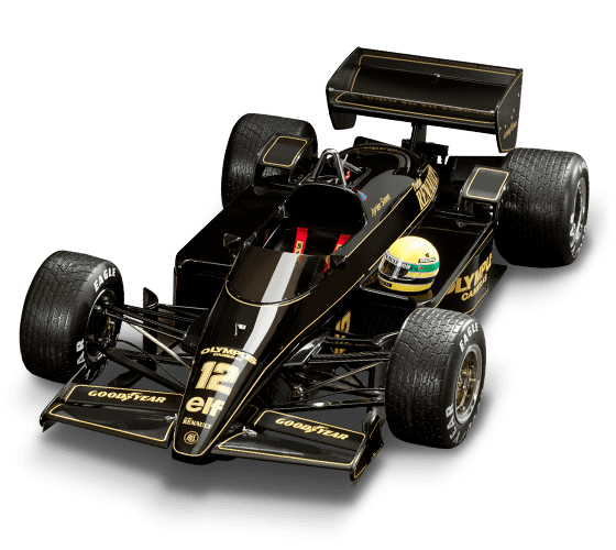 la Lotus 97T en vue aérienne