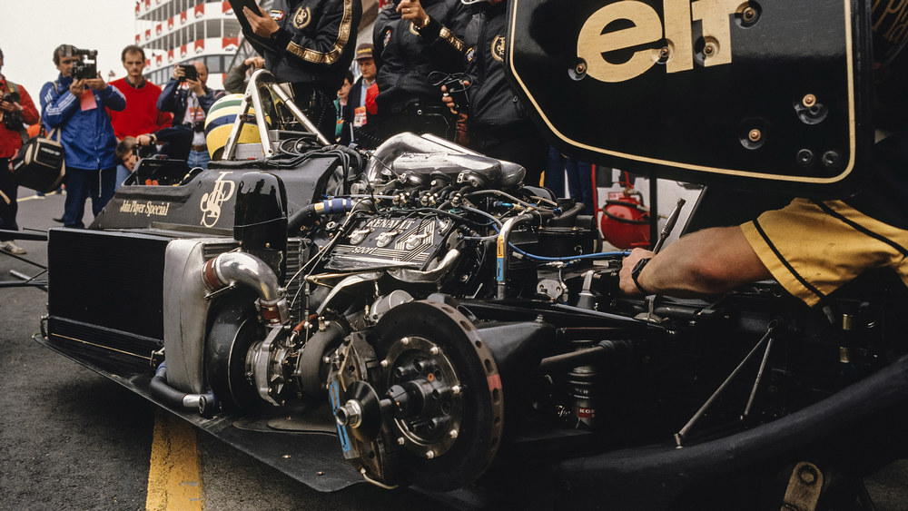 le moteur Renault EF15B V6 de la Lotus 97T 1985