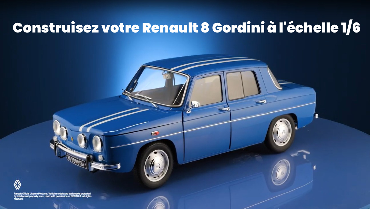 la maquette de la Renault 8 Gordini