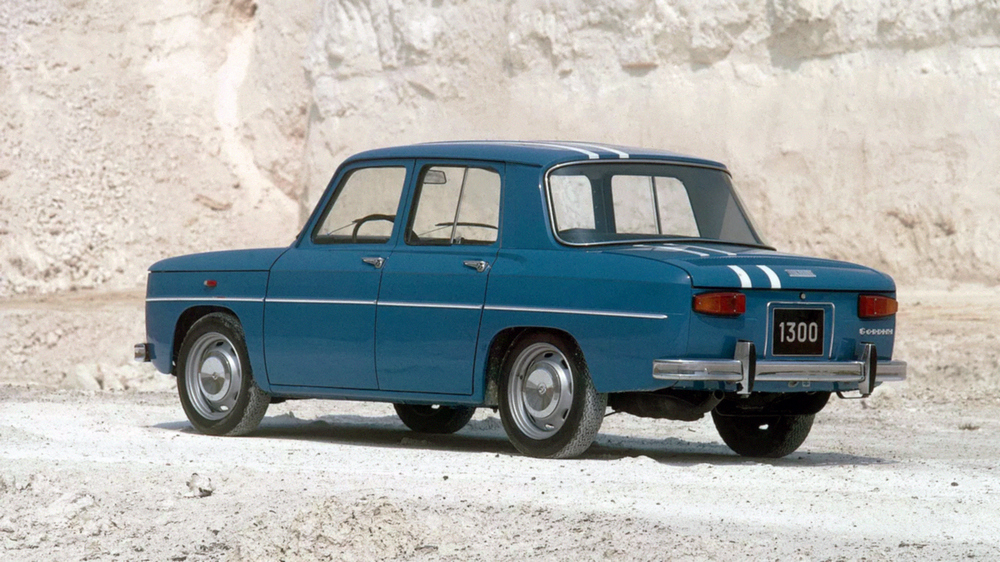 une Renault 8 Gordini 1964–1970 vue de 3/4 arrière gauche